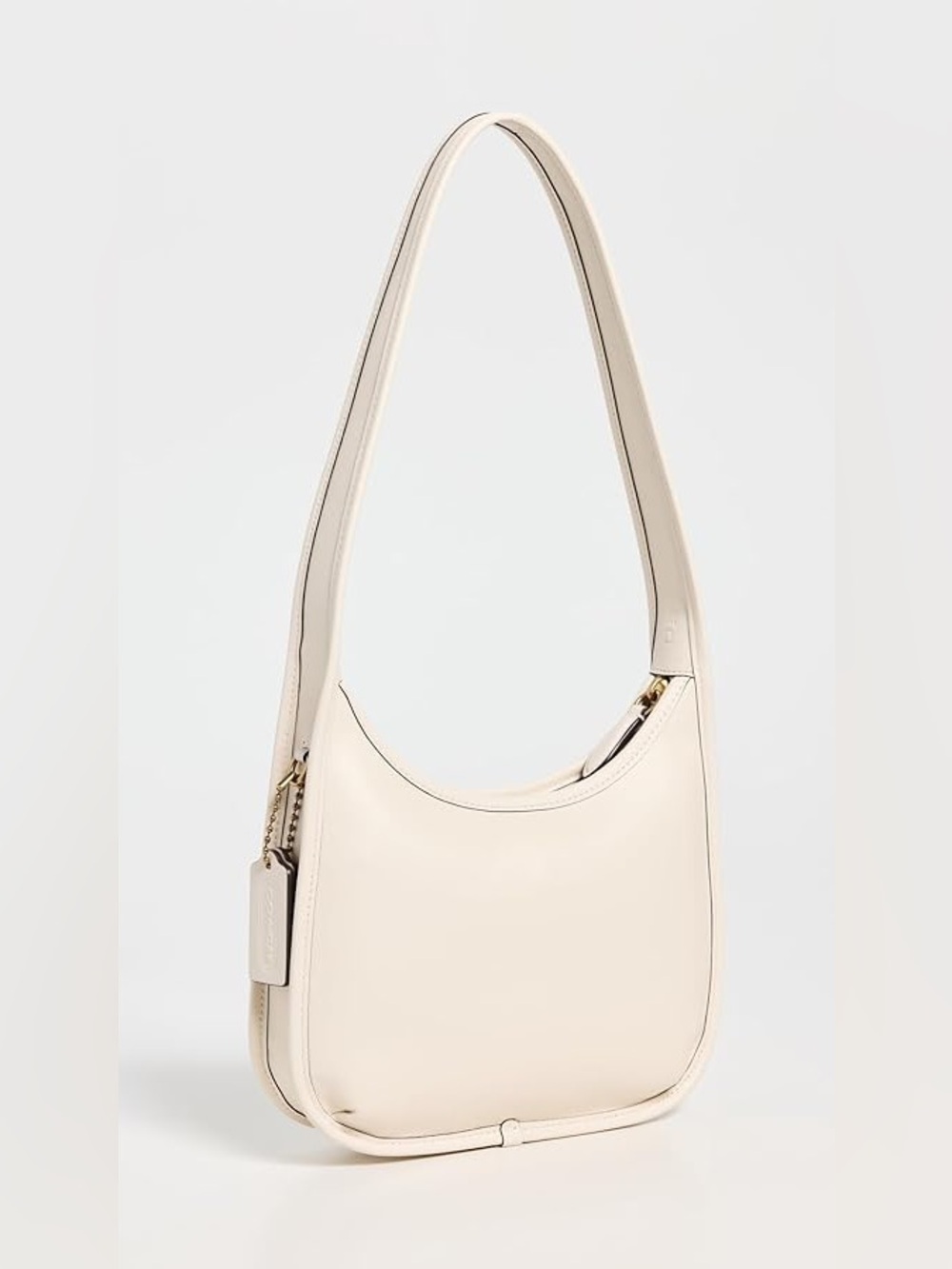 NWT Coach Originals Curve Zip Bag in Chalk Leather Shoulder Bag